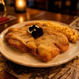 Milanesa fetuccini huancaÃna