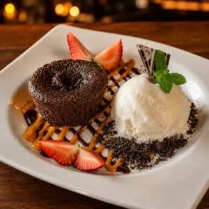 Volcán de chocolate