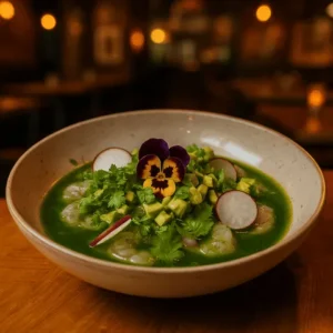 Aguachile verde de camarones