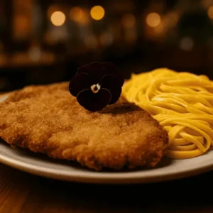 Milanesa fetuccini huancaÃna