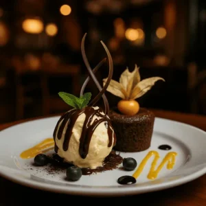 Volcán de chocolate